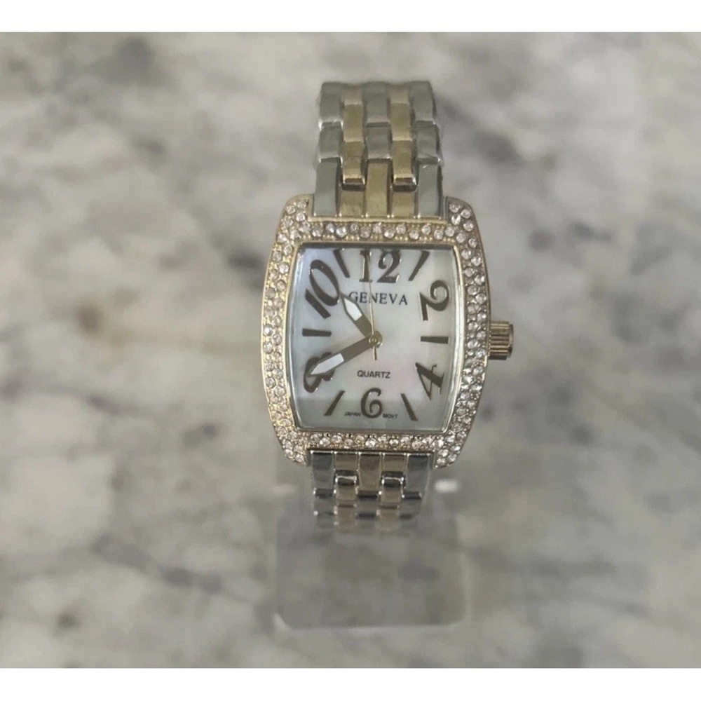 Geneva Women's Two-Tone Crystal Watch